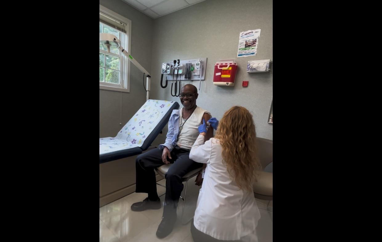 Dr. Eric Gayle, President and CEO of the Institute, got his flu vaccine on September 23, 2026.