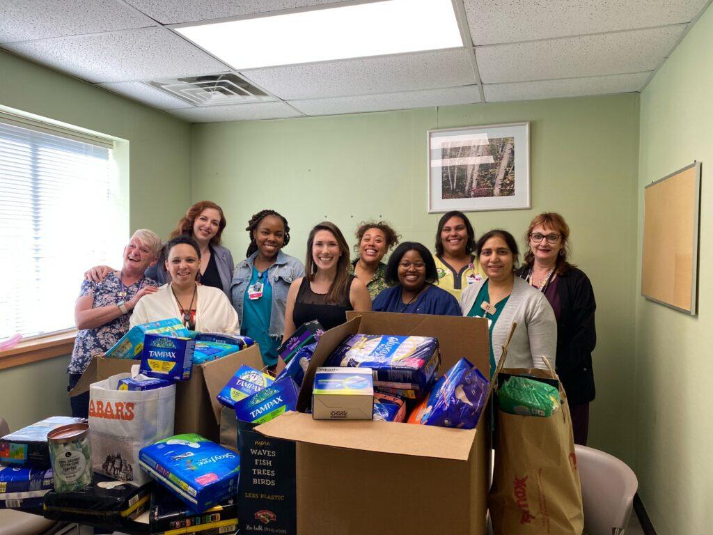 Left to right: Dawn Walters, RN; Associate Practice Administrator Heather Rodriguez; Associate Regional Director of Administration Heather Mason; Jaleesa Blades, MOA; New York State Senator Michelle Hinchey; Shamila Tillot, PSR; Miriam Thige, LPN; Nurse Manager Bianca Pillot; Harcheron Kang, MOA; and Margorie Aldrich, LPN.