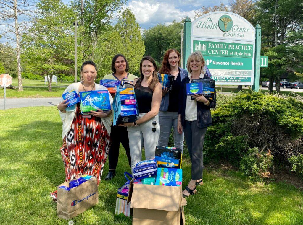 From Left to Right: Associate Practice Administrator Heather Rodriguez; Nurse Manager Bianca Pillot; New York State Senator Hinchey; Associate Regional Director of Administration Heather Mason; Vice President for Planning and Community Engagement Susanne Callahan 