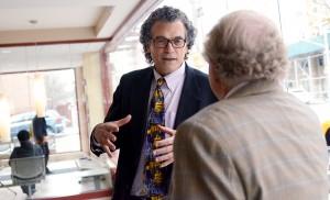 Dr. Perez-Stable tours the Family Health Center of Harlem with Institute president, Dr. Calman.