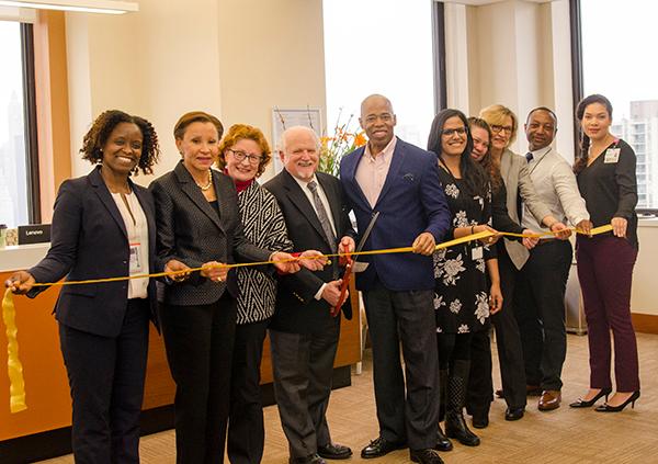 Ribbon cutting at Cadman Family Health Center