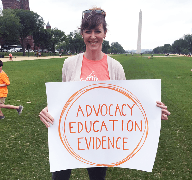 Claire Friedrich at March for Moms