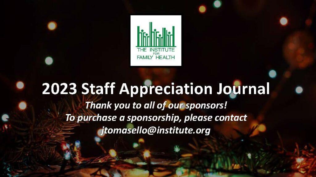 A message of gratitude to our sponsors.
