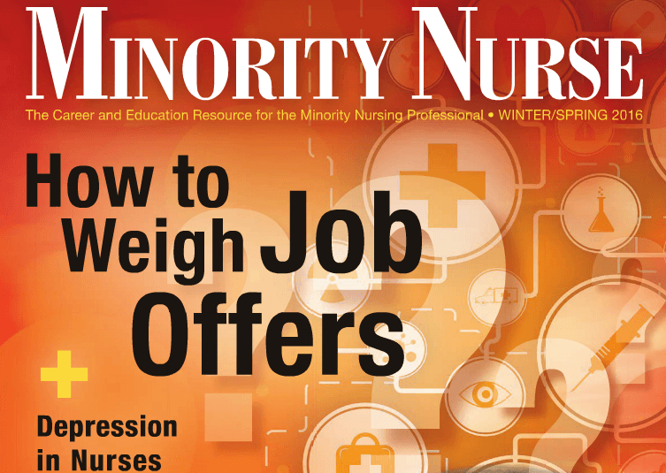 Two Institute Employees Featured in Minority Nurse Magazine