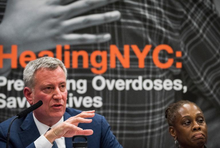 NYC Mayor and First Lady Announce plan to Reduce Opioid Abuse Deaths