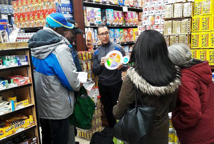 Supermarket tour in the Bronx
