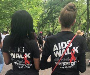 Women with AIDS walk shirts 