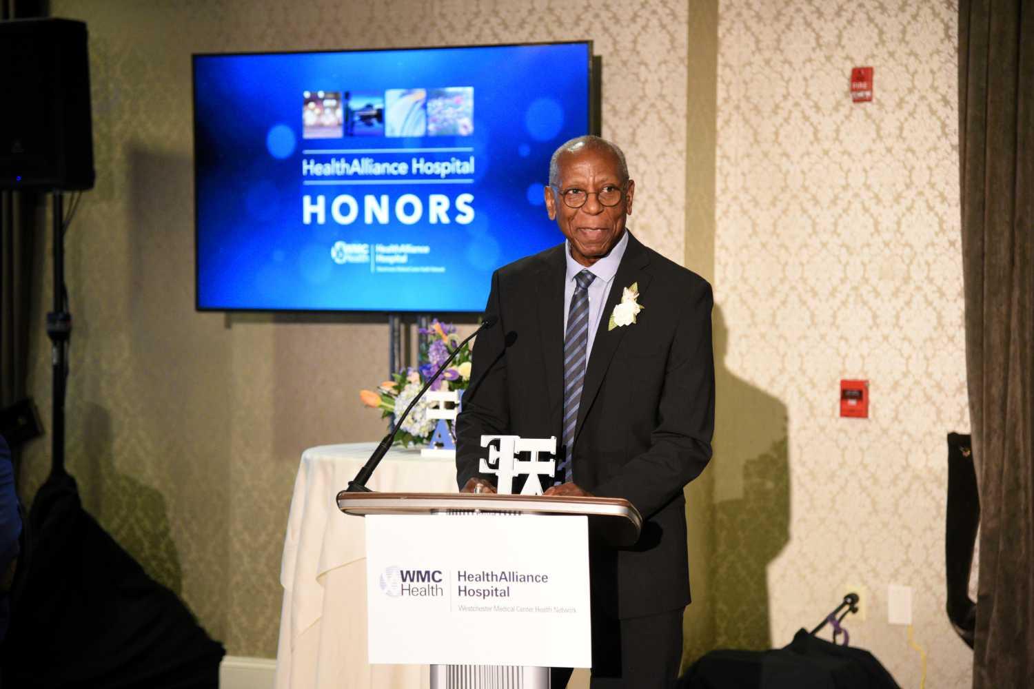 Dr. Walter Woodley named Physician Exemplar at HealthAlliance Hospital Honors annual gala