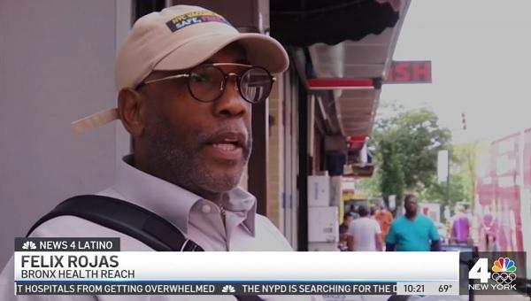 WNBC Covers Bronx Health REACH Test and Trace team work in the Bronx