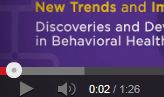 Institute featured in SAMHSA video, “New Trends and Implications: Discoveries and Developments in Behavioral Health”